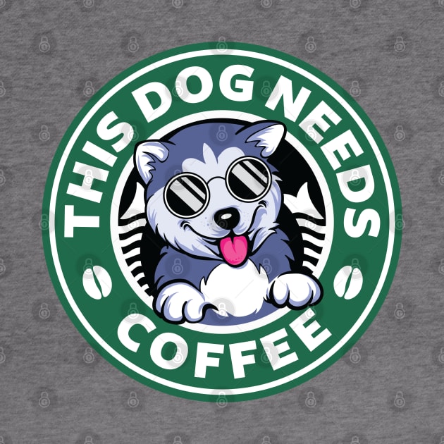 Dog Needs Coffee by spacedowl